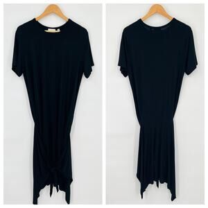 Wilfred Free Black Midi Maxi Dress Women's Size Large